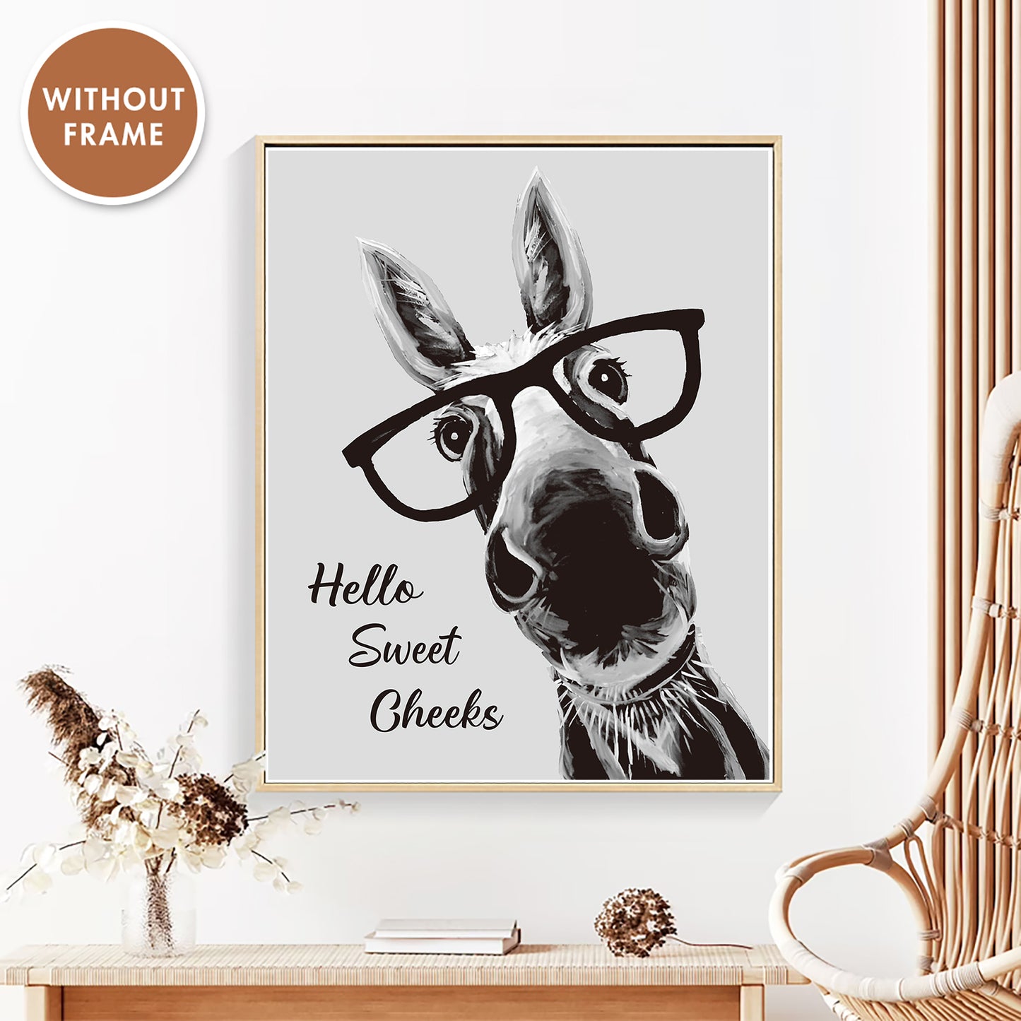 6PCS wall decoration set, suitable for living room and bedroom. Simple and elegant, with cute little animals as vivid decorative items.