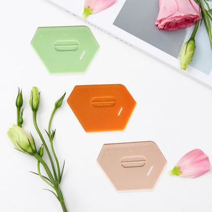 3 Pack Magnetic Seam Guide for Sewing Machine, 2025 Upgraded Multifunctional Polygonal Hemmer Guide with Scale, Universal Sewing Accessories Supplies for Magnet Making Machines (3color)