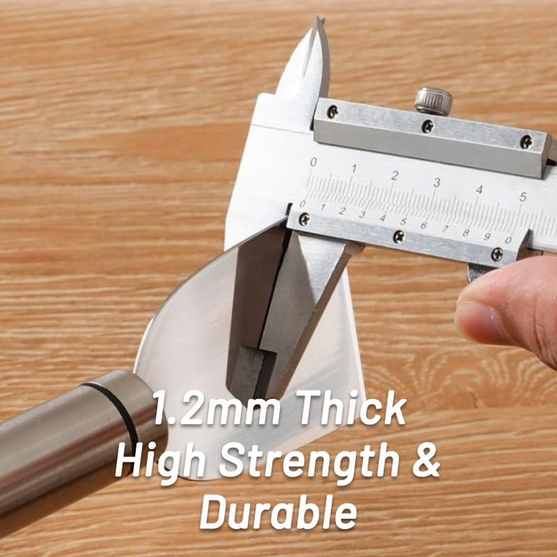 4 Pack Stove Scraper for Tough Case - Wide Using Stainless Steel Scraper for Stove BBQ Grill Kitchen - Scraper for Cleaning Stove Top, Cooktop, Oven, Glass Scraper