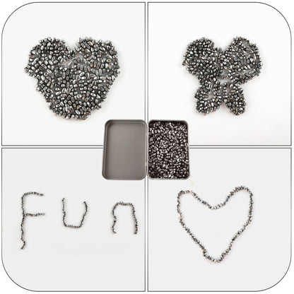 Magnetic Balls Putty Puzzle Anxiety-Stress Relief Toy Desk Fidget Toys Magnetic Stones 500P Silver