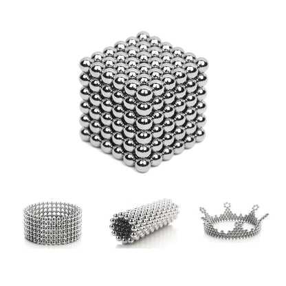 Magnetic Putty Balls for Teenager Adults, Creative 3D Versatile Beads，Fidget Toy Stress Reliever Magnet Slime Beads 216Pcs