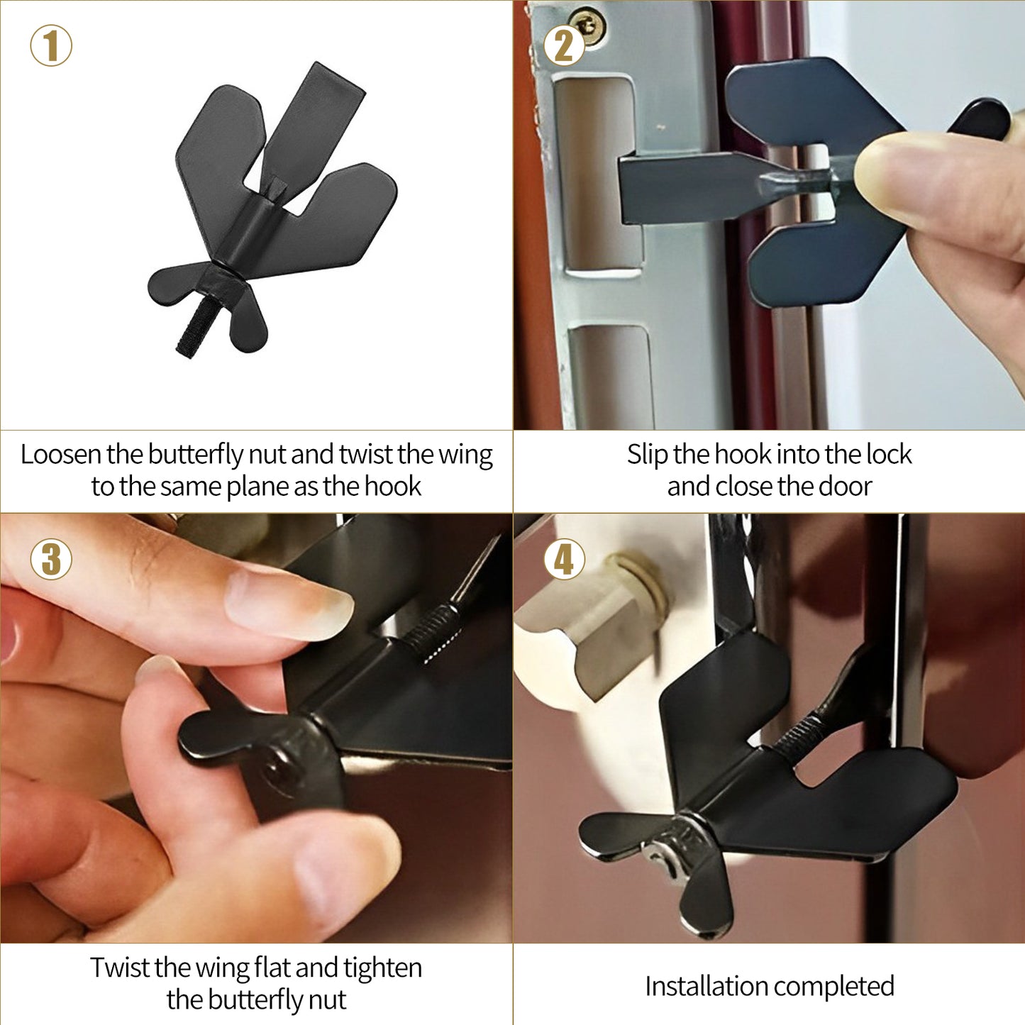 1PCS Portable Door Stopper,Door Stoppers Security Devices for Home,Hotel, School, Apartment, Dormitories