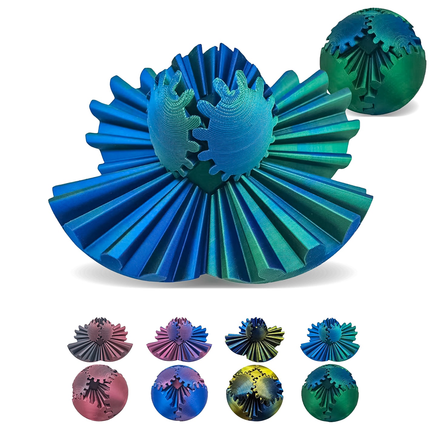 Gear Ball-3D Printed Gear Ball Spin Ball,Gearsphere,Fidget Toy,Gear Ball Fidget Toy,Gearsphere Desk Toy