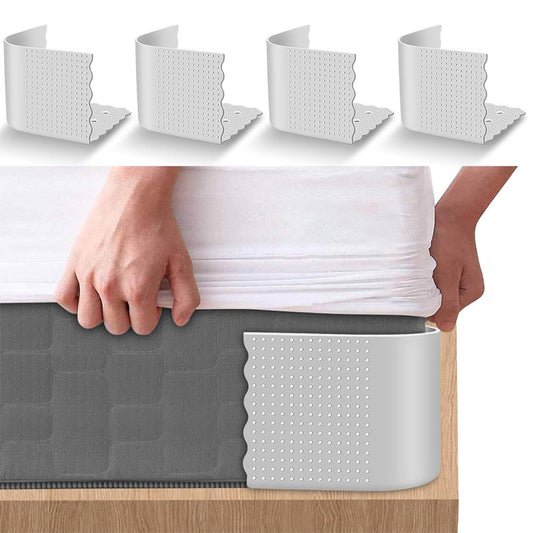 Upgraded Silicone Bed Sheet Fixer - Anti-Slip Bed Sheet Fastener - Invisible Bed Sheet Holder - Bed Fixing Bracket