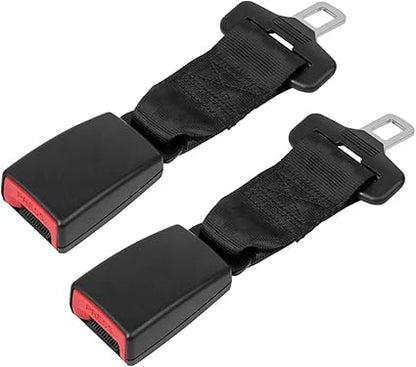 Seat Belt Extender, 2 Packs 9" Car Buckles Seat Belt Extension with Metal Tongue, Car Seatbelt Extension for Obese Men Pregnant Women Child, Seat Belt Clip Extender Car Accessories (9inch))