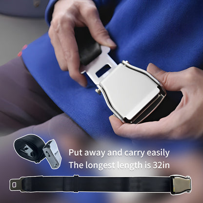 Airplane Seat Belt Extender,Adjustable Airplane Seat Belt Extender 7-32" with Carry Case,FITS ALL Airlines