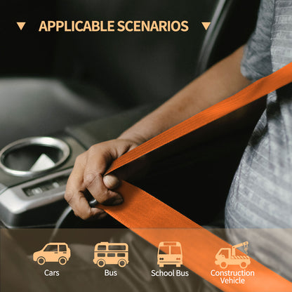 2 Set Universal 3pt Adjustable Retractable Lap Suitable for Modification Belts Kit for Go Kart,Club Golf Cart,Van,UTV,VR, Buggies, Minivan,Pickup and Truck