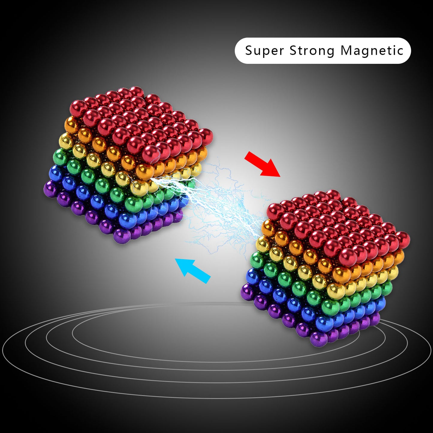 Magnetic Putty Balls for Teenager Adults, Creative 3D Versatile Beads，Fidget Toy Stress Reliever Magnet Slime Beads 216Pcs