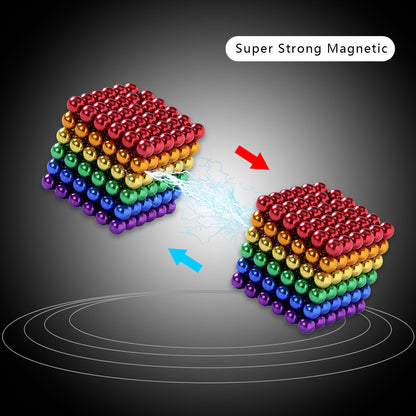 Magnetic Putty Balls for Teenager Adults, Creative 3D Versatile Beads，Fidget Toy Stress Reliever Magnet Slime Beads 216Pcs