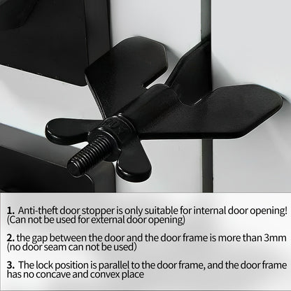 1PCS Portable Door Stopper,Door Stoppers Security Devices for Home,Hotel, School, Apartment, Dormitories