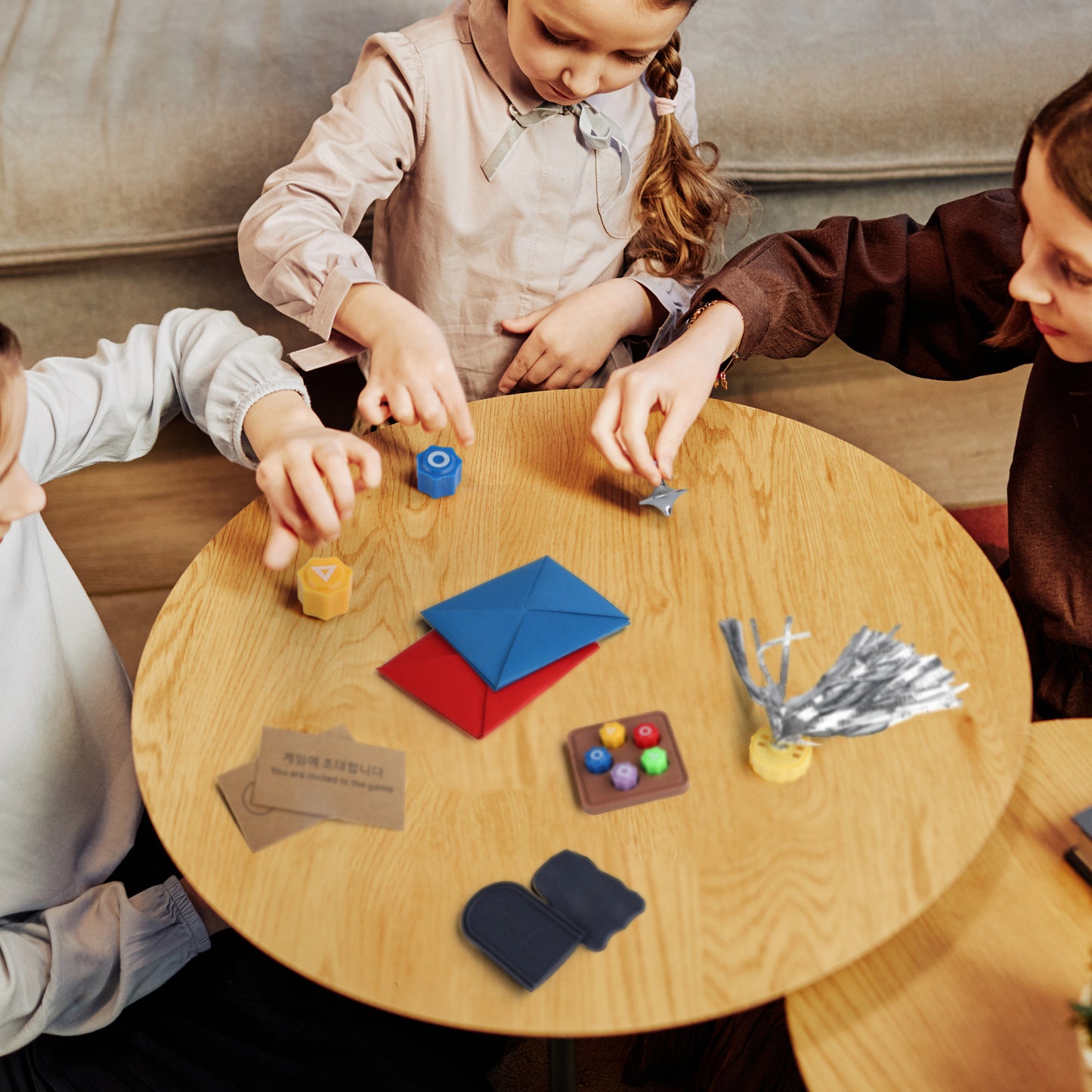 Korean Folk Game Set,Korean Traditional Play Game, Gong-gi, Biseokchigi, Jebi chagi, Paeng-y, DDAKJI Game Set, Family Travel Game (1 Set)