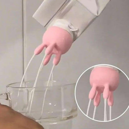 10PCS Cow Udder Milk Carton Cap, Funny Milk Bottle Diverter, Udder Shaped Pouring Cap for Carton Milk, Milking Machine Style Milk Cap, Humorous Milk Jug Lid for Home Use & Gifts