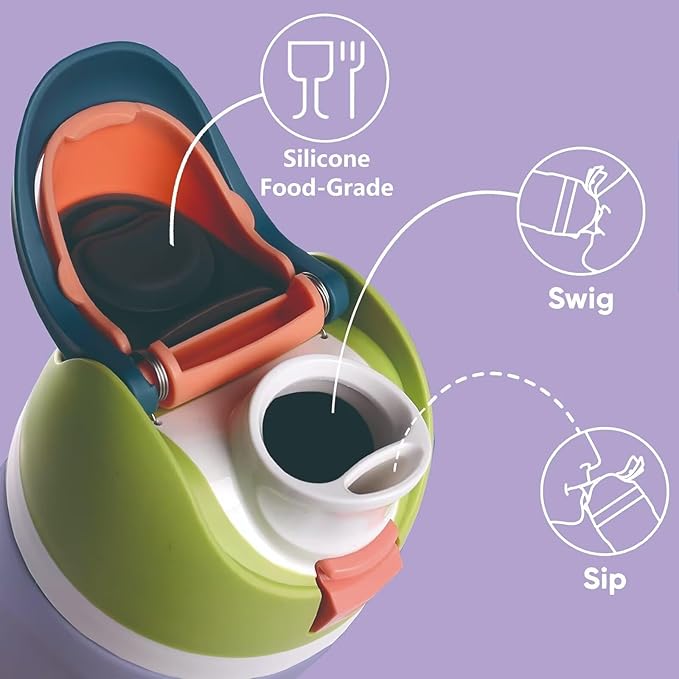 Replacement Lid for Owala Freesip, One Button Water Bottle Top Replacement Cap Compatible with Owala Cup 16oz 24oz 32oz 40oz, Leakproof Lids Accessory，BPA-Free，No Water Leakage