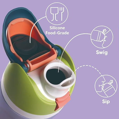 Replacement Lid for Owala Freesip, One Button Water Bottle Top Replacement Cap Compatible with Owala Cup 16oz 24oz 32oz 40oz, Leakproof Lids Accessory，BPA-Free，No Water Leakage