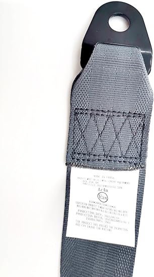 2 Pack 3 Point Seat Belt Pads Universal Adjustable Retractable Lap Set for Go Kart,Club Golf Cart,UTV,VR,Minivan Van, SUV, Cars, Buggies,Pickup，Truck for Modification Belts Kits (Gray)