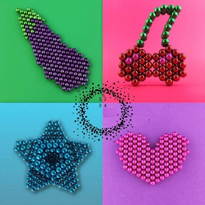 Magic Kits & Accessories - 216pcs,8 colors Magnetic Tricks Balls Toys, Upgrade Magnet Challenge Game