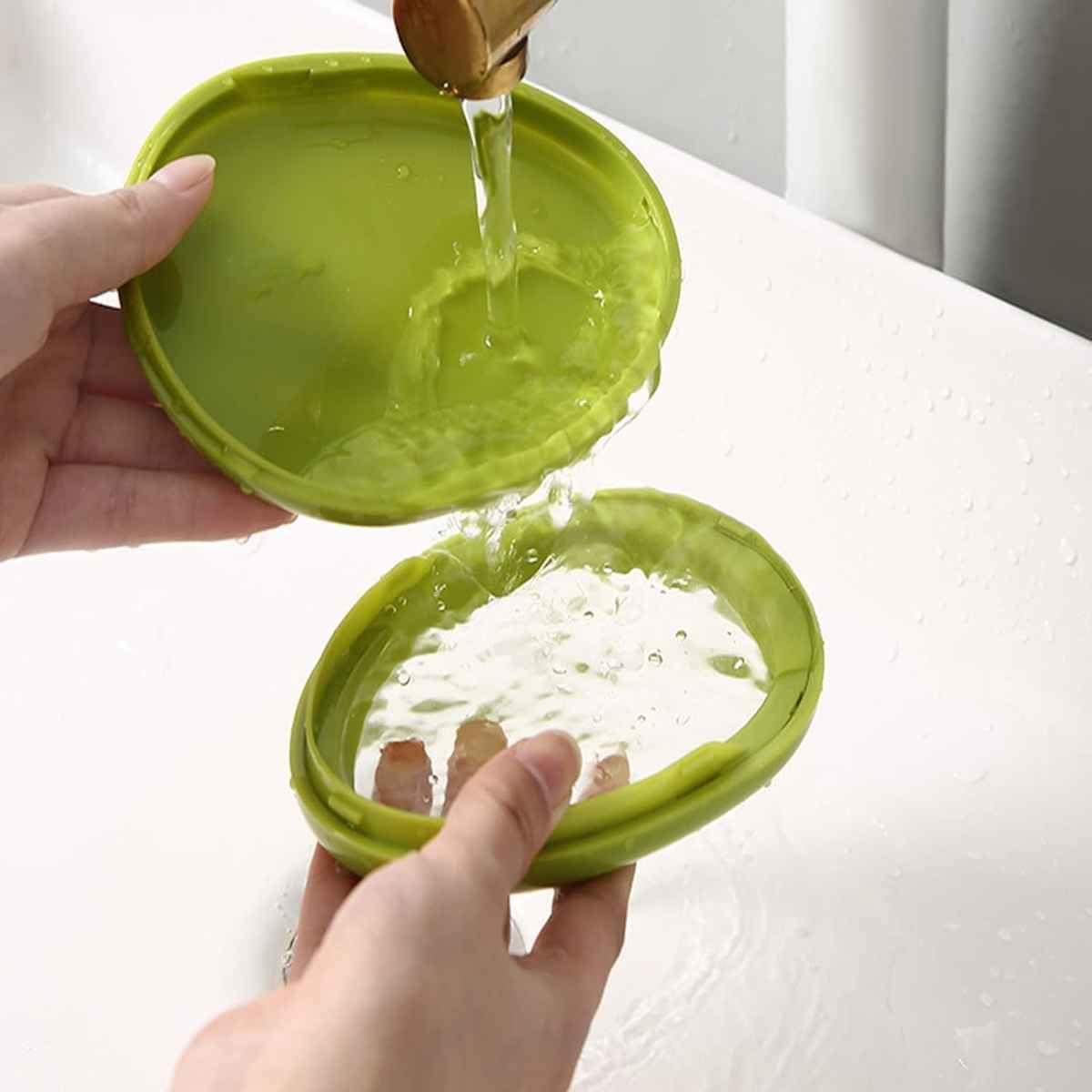 New Silicone Fruit Storage Containers,Set of 4 Reusable Storage Containers for Fridge, Fresh Preservation Box, Anti-Oxidation Storage Box