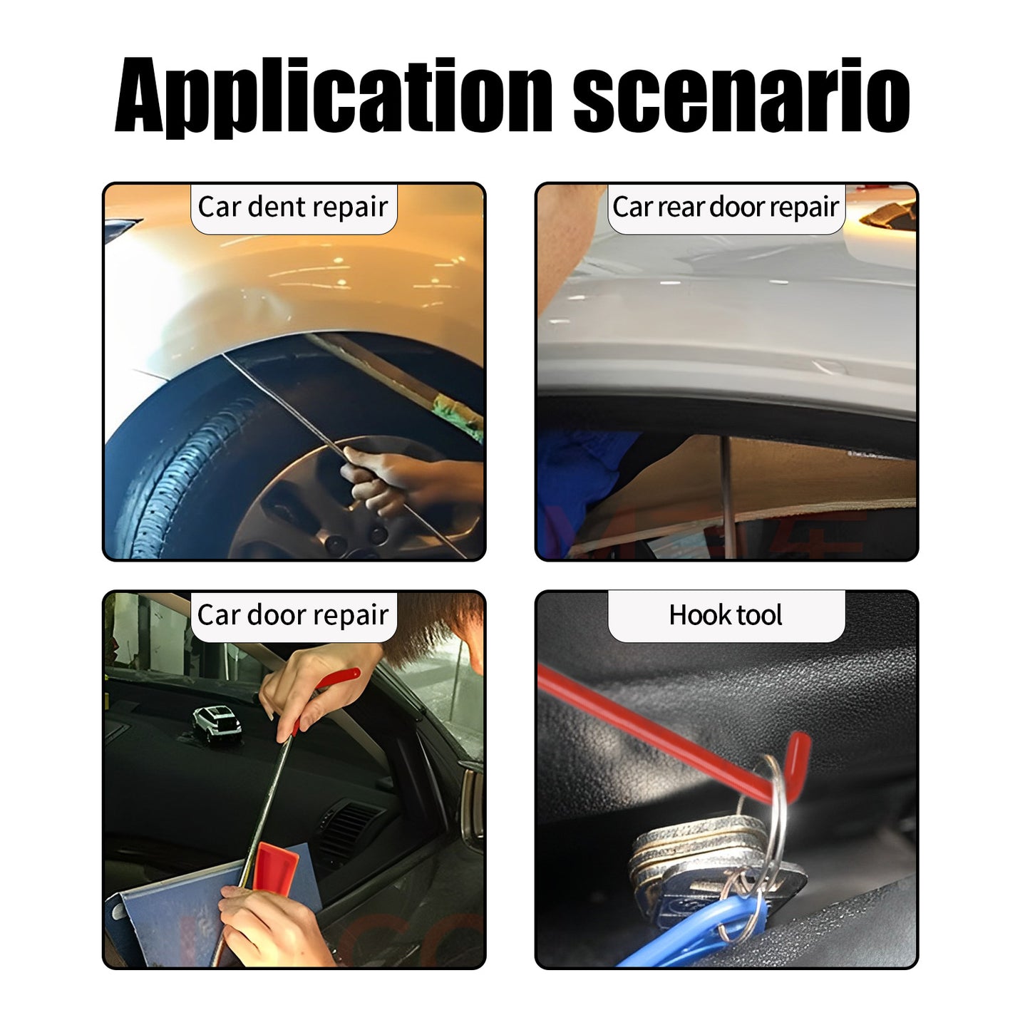 65 inch Long Pick Up Tool, Multi-Function Portable Durable Adjustable Length 65" Long Pin Puller Hook,Solid Steel Wheel Pin Puller Long Reach Tool Pin