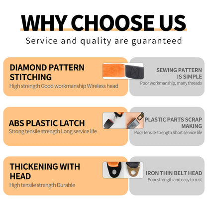 2 Set Universal 3pt Adjustable Retractable Lap Suitable for Modification Belts Kit for Go Kart,Club Golf Cart,Van,UTV,VR, Buggies, Minivan,Pickup and Truck