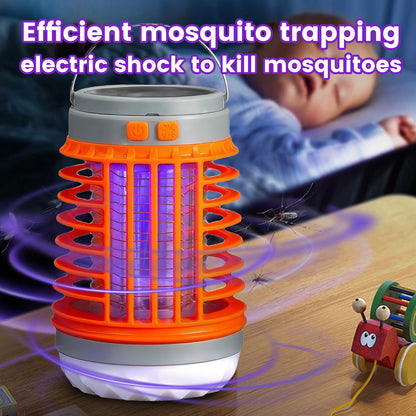 Bug Zapper Outdoor/Indoor,Mosquito Zapper 4200V High Powered Waterproof Electronic Mosquito Killer,15W UVA Mosquito Lamp Bulb,Fly Traps Patio Insects Killer,Trap Killer for Home,Kitchen, Backyard