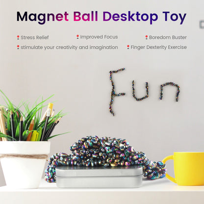 Magnetic Balls Fidget Toys Adults 1002PCS Mini Magnetic Putty Desk Magnetic Beads Desk Toys for Office with Rectangular Box