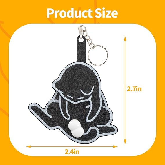 Mischief Cat Interactive Keychain Funny Wiggling Keychain with Rotating Cats Eggs Hilarious Gift for Cat Lovers