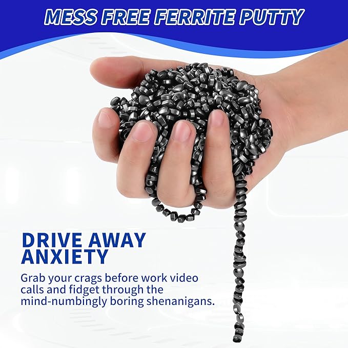 Magnetic Balls Fidget Toys Adults 500 PCS Mini Magnetic Putty Desk Magnetic Beads Desk Toys for Office with Rectangular Box