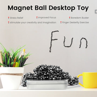 Magnetic Balls Putty Puzzle Anxiety/Stress Relief Toy Desk Fidget Toys Magnetic Stones 500P Black