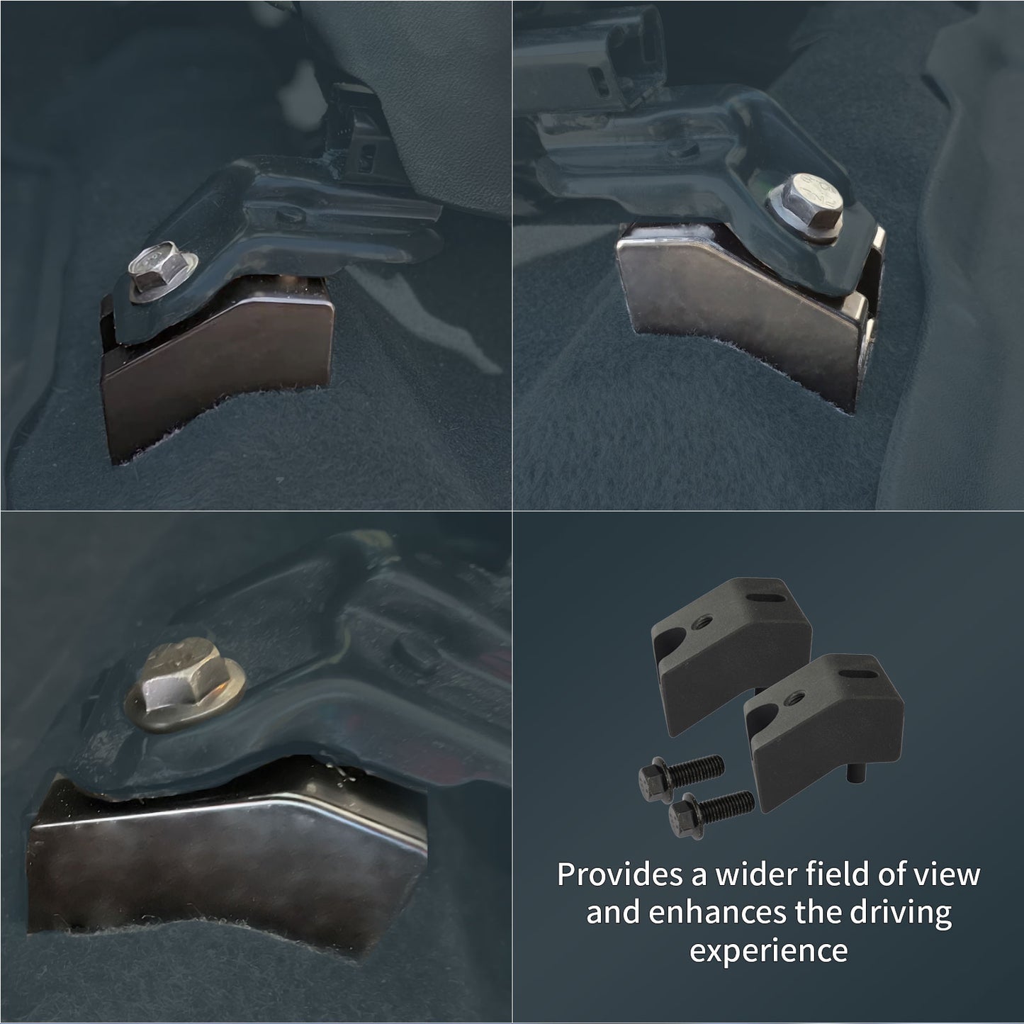 Seat Spacers,Seat Recline Kit Front 1-1/4" and Rear 1/2"-1.5" Compatible with Select Models Safe and Comfortable Driving