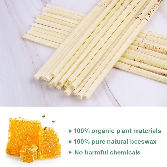 20 PCS Natural Earwax Candle Removal Kits, Beeswax Earwax Cleansing Tool Sets for Adults and Kids, Safe and Easy to Use