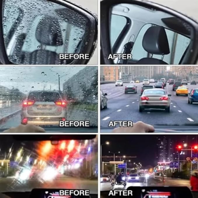 Automotive Oil Film Cleaning Brush, Reusable Oil Film Cleaning Brush, Oil Repellent Film for car Windows, Improves Clarity and Visibility,Oil Film Cleaning Emulsion,universal glass cleaning wipe Board