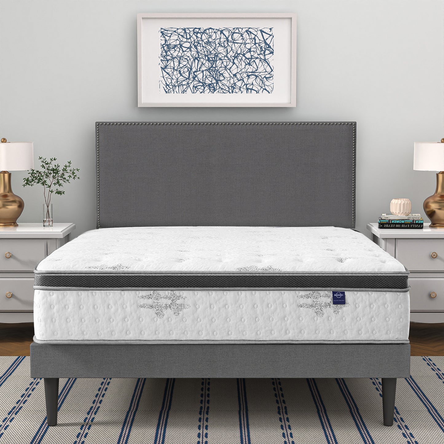 Mattress,12-inch thick memory foam mattress,Queen&King Size Mattress Bed in a Box,Fiberglass Free Mattress
