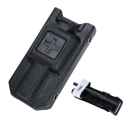 Tourniquet Holder, Tourniquet Case Compatibility with Tourniquet Gen 7, Adjustable Molle Tourniquet Pouch Mounting Adapter Fits up to a 2.3" Belt. (1 Pack)