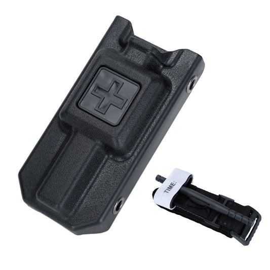 Tourniquet Holder, Tourniquet Case Compatibility with Tourniquet Gen 7, Adjustable Molle Tourniquet Pouch Mounting Adapter Fits up to a 2.3" Belt. (1 Pack)