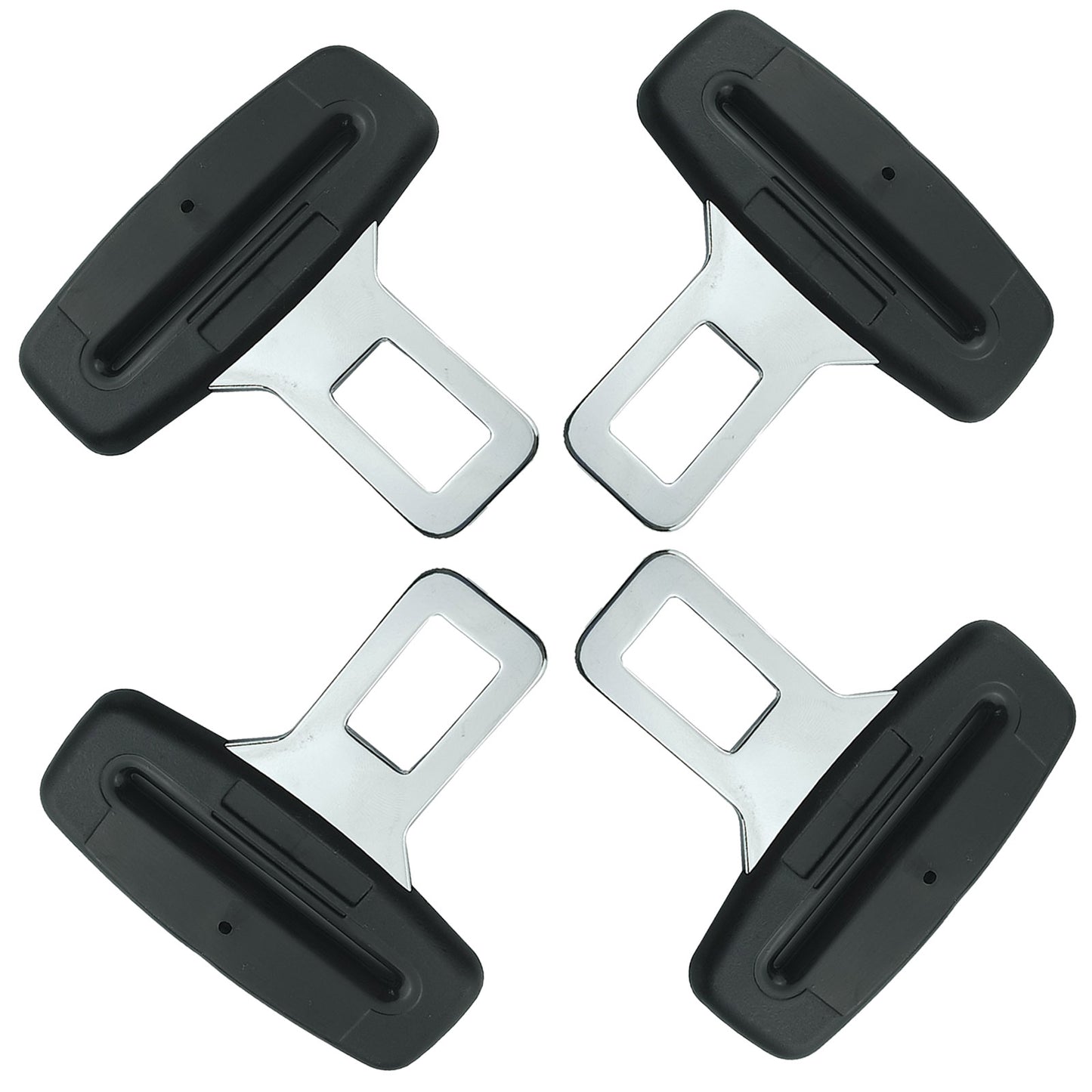 4 Pcs Seat Belt Pads Trim,Universal Car Accessories for Most Vehicles(Black)