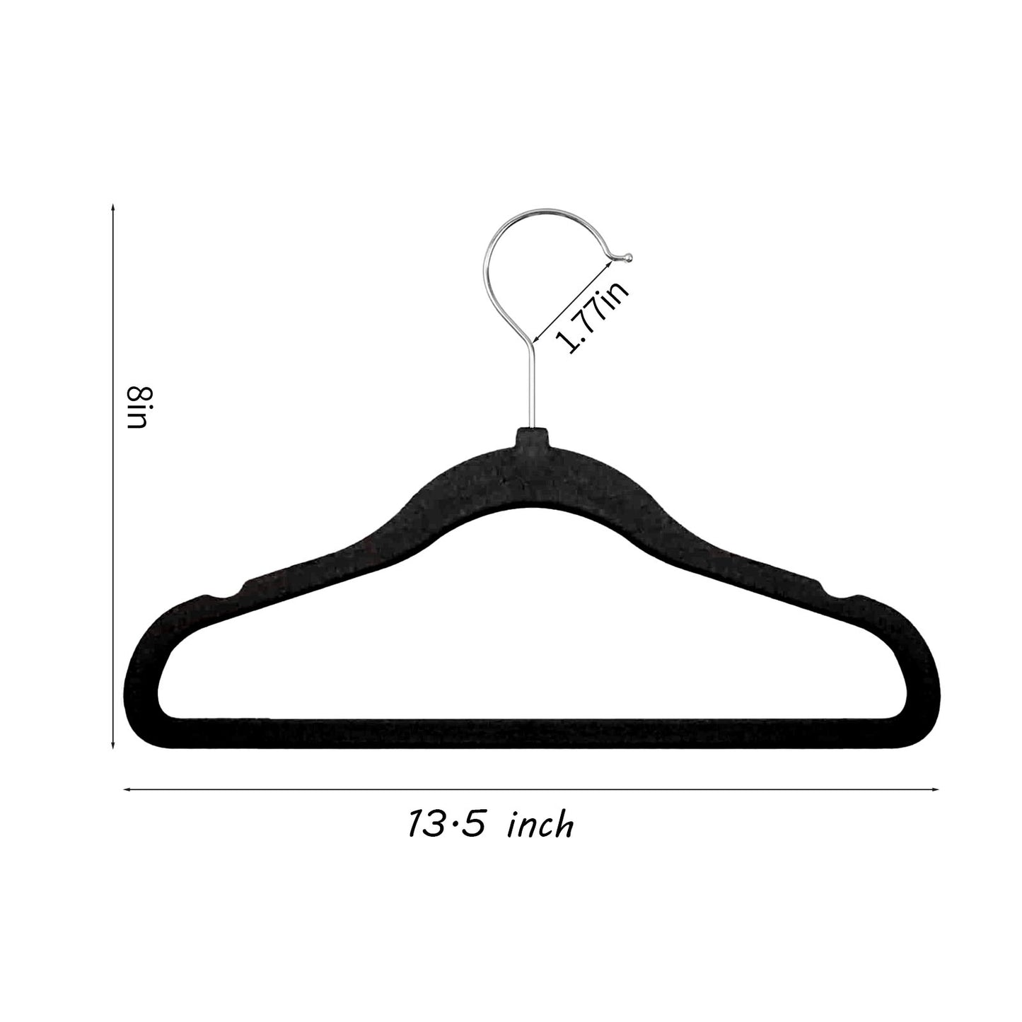 Premium Black Velvet Hangers 30 Pack-Space Saving Felt Hanger, Non Slip Clothes Hangers fo! Closet, Heavy Duty Hanger for coats, Shirts & Pants,360° Swivel Hook, Hold Up to 10lbs