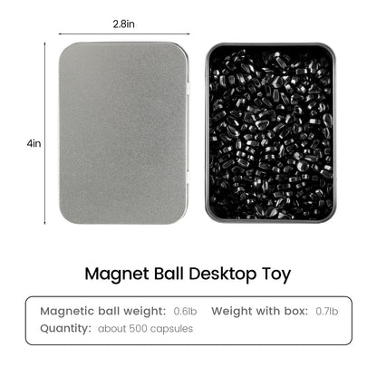 Magnetic Balls Putty Puzzle Anxiety/Stress Relief Toy Desk Fidget Toys Magnetic Stones 500P Black