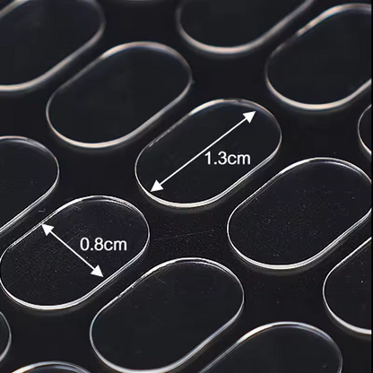 700 Pcs Double Sided Sticky Dots Clear Removable Adhesive Putty - Poster Putty, Sticky Tack, Sticky Dots for Wall Hanging, Balloons, Crafts, Festival Party Decorations (0.31" X 0.51")