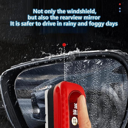 Automotive Oil Film Cleaning Brush, Reusable Oil Film Cleaning Brush, Oil Repellent Film for car Windows, Improves Clarity and Visibility,Oil Film Cleaning Emulsion,universal glass cleaning wipe Board